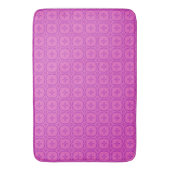 Paars op het roze Welsh Faux Tapestry Pattern Badmat (Voorkant Verticaal)
