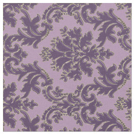 Paars op lavender Damask Print Fabric Stof