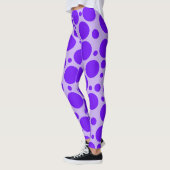 Paars op Paarse Leggings met Polka Dot (Links)