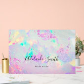 paars opaal acryl bord (Huwelijk)