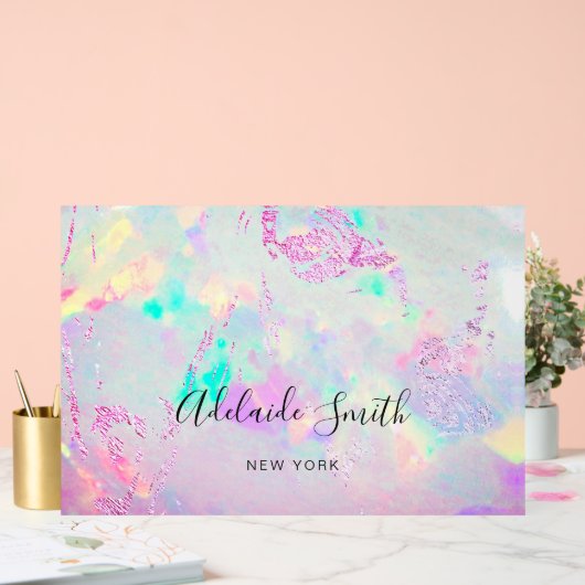 paars opaal acryl bord (Huwelijk)