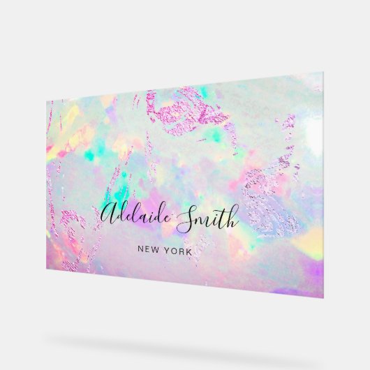 paars opaal acryl bord (Hoek)