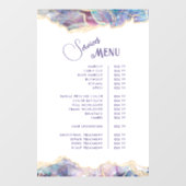 Paars Opal Design Services Menu Raamsticker (Vel)
