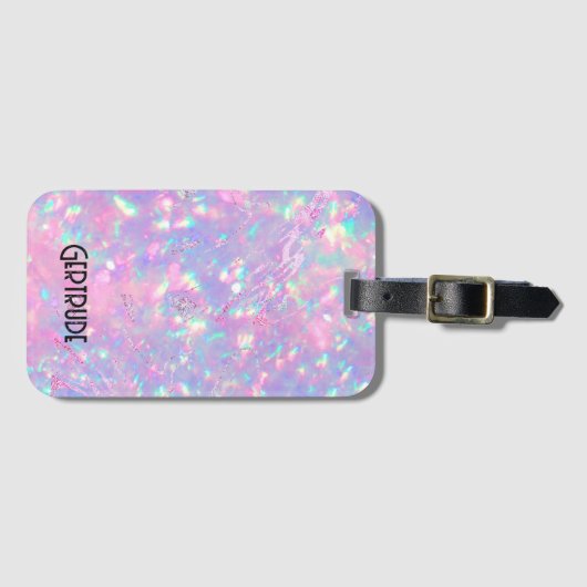 paars optisch bagagelabel (Voorkant (horizontaal))