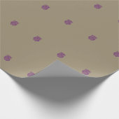 Paars opvulpapier cadeaupapier (Hoek)