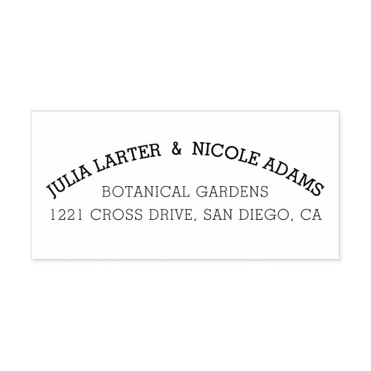 Paars Oranje Boho Wilde Bloem Blad Bruiloft Zelfinktende Stempel (Design)