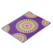 Paars Oranje Geel Psychedelic Mandala Notitieboek (Linkerzijde)