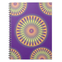 Paars Oranje Geel Psychedelic Mandala
