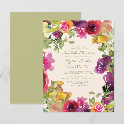 Paars Oranje geel Vrijgezellenfeest Kaart (Voorkant / Achterkant)