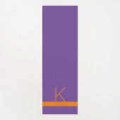 Paars Oranje Kies uw schoolkleuren op maat Yogamat (Voorkant)