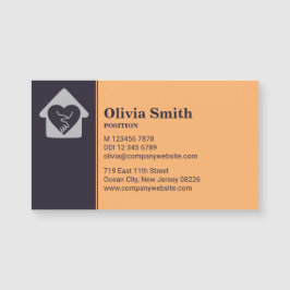 Paars Oranje Visitekaartje voor thuiszorg Magnet