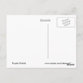 Paars Orchid Briefkaart (Achterkant)