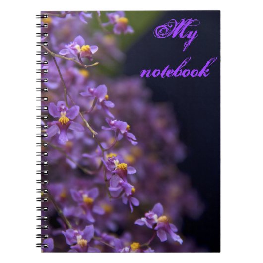 Paars Orchid Notitieboek (Voorkant)