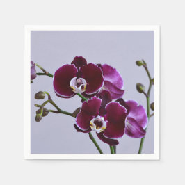 Paars Orchid Paper Napkin Servet