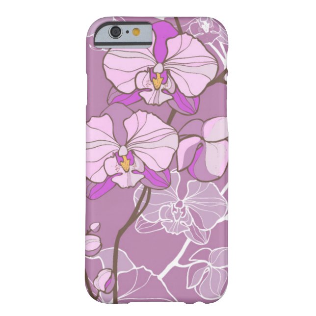 Paars Orchid Pattern Case-Mate iPhone Case (Achterkant)