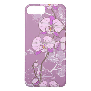 Paars Orchid Pattern Case-Mate iPhone Case