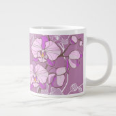Paars Orchid Pattern Grote Koffiekop (Rechts)