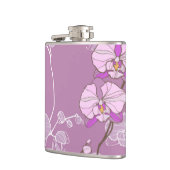 Paars Orchid Pattern Heupfles (Links)