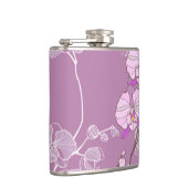Paars Orchid Pattern Heupfles (Rechts)
