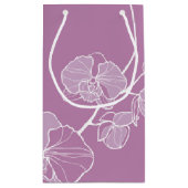 Paars Orchid Pattern Klein Cadeauzakje (Achterkant)