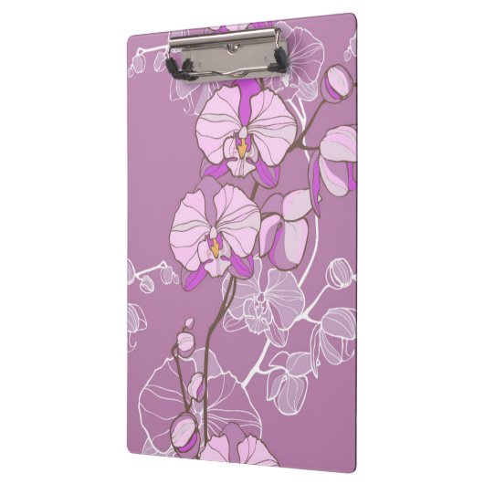 Paars Orchid Pattern Klembord (Links)