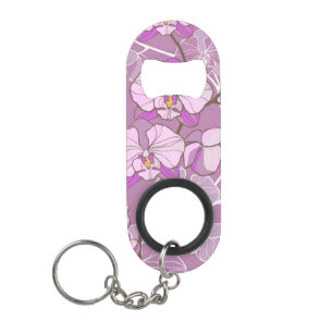 Paars Orchid Pattern Mini Flessenopener
