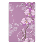 Paars Orchid Pattern Mini Klembord (Achterkant)