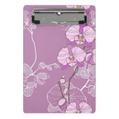 Paars Orchid Pattern Mini Klembord (Voorkant)