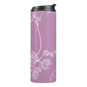 Paars Orchid Pattern Thermosbeker (Gedraaid links)
