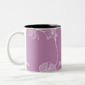 Paars Orchid Pattern Tweekleurige Koffiemok (Links)
