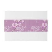 Paars Orchid Pattern Uitnodigingen Wikkel (Achterkant Voorbeeld)