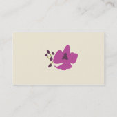 Paars Orchid Visitekaartje (Achterkant)