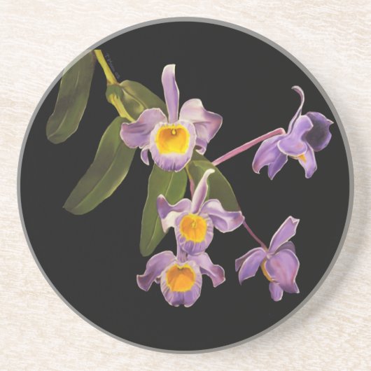 Paars Orchideeën Onderzetter (Voorkant)