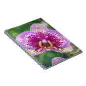 Paars orchideenotitieboekje notitieboek (Rechterzijde)