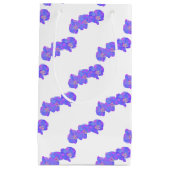 Paars orchideschilderij met violette waterverf klein cadeauzakje (Voorkant)