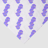 Paars orchideschilderij met violette waterverf tissuepapier (Detail)