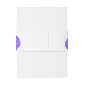 Paars orchideschilderij met violette waterverf uitnodigingen wikkel (Achterkant Voorbeeld)