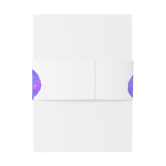 Paars orchideschilderij met violette waterverf uitnodigingen wikkel (Achterkant Voorbeeld)