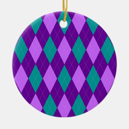 Paars Ornament Argyle (Voorkant)