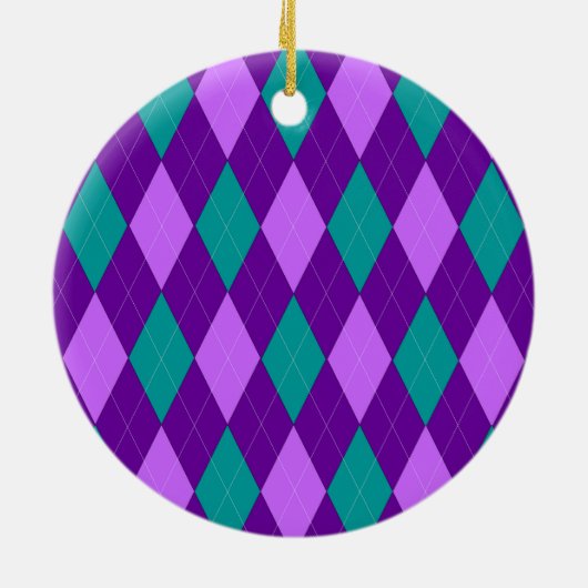 Paars Ornament Argyle (Achterkant)