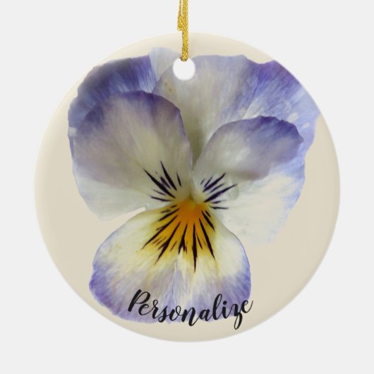 Paars Ornament Pansy (Achterkant)