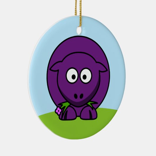 Paars Ornament schapen (Rechts)