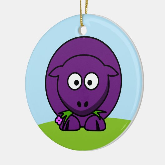 Paars Ornament schapen (Links)