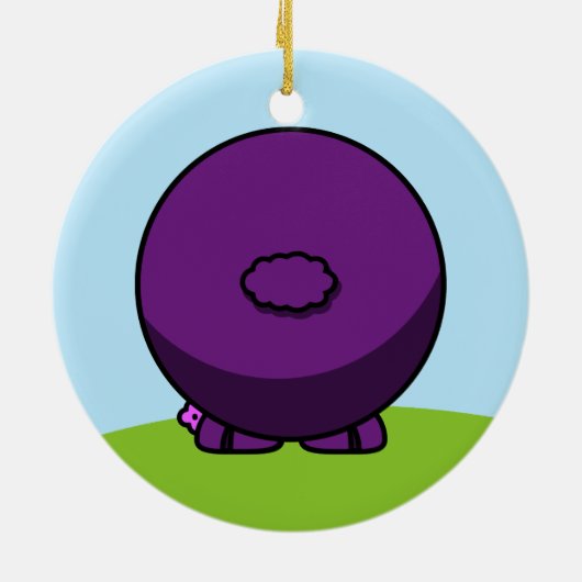 Paars Ornament schapen (Achterkant)