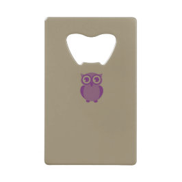 Paars Owl creditcard botopening Creditkaart Flessenopener