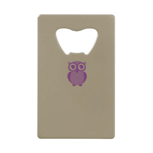 Paars Owl creditcard botopening Creditkaart Flessenopener
