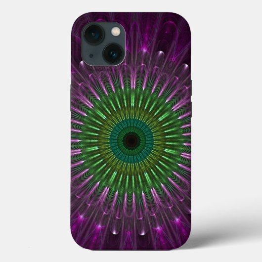 Paars Oye Fractal Case-Mate iPhone Case (Achterkant)