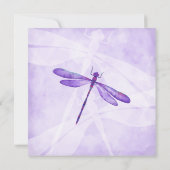 Paars paard Carriage Quinceañera Uitnodiging (Achterkant)