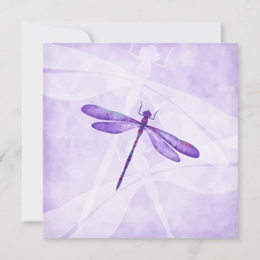 Paars paard Carriage Quinceañera Uitnodiging (Achterkant)