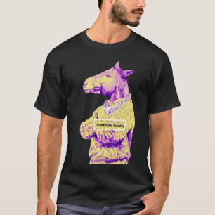 Paars Paard Grafisch / motiverende citaten T-shirt